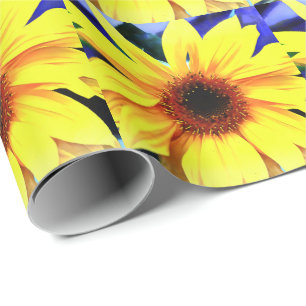 Regalo Papel de embalaje mate del girasol