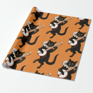 Regalo Papel de embalaje MATE NEGRO del CAT del ARTE