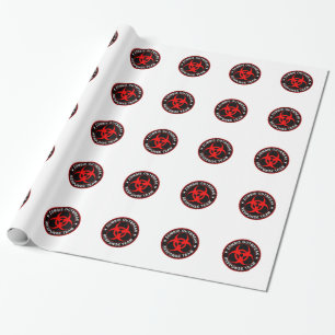 Regalo Papel de embalaje muerto de la respuesta del zombi