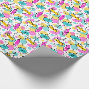 Regalo Papel de embalaje multi de las chucherías retras