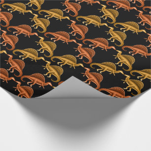 Regalo Papel de embalaje multicolor del dinosaurio de