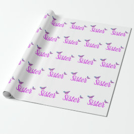 Regalo Papel de embalaje personalizado de la hermana