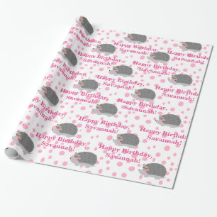Regalo Papel de embalaje personalizado del cumpleaños de