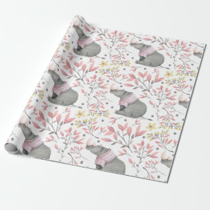 Regalo Papel de embalaje pintado rinoceronte