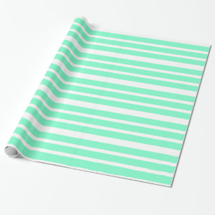 Regalo Papel de embalaje popular de la raya de la verde