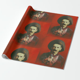 Regalo Papel de embalaje proscrito occidental del vintage