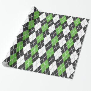 Regalo Papel de embalaje retro de Argyle