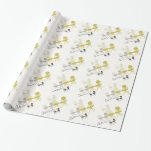 Regalo Papel de embalaje retro del modelo de la silla de