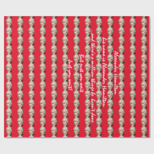 Regalo Papel de embalaje rojo de Alexander Hamilton