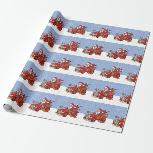 Regalo Papel de embalaje rojo del día de fiesta del coch