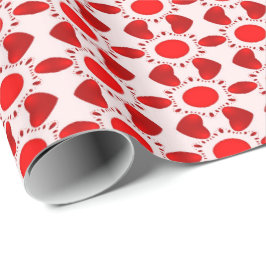 Regalo Papel de embalaje rojo del el día de San Valentín
