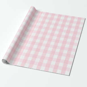Regalo Papel de embalaje rosa claro y blanco grande de la