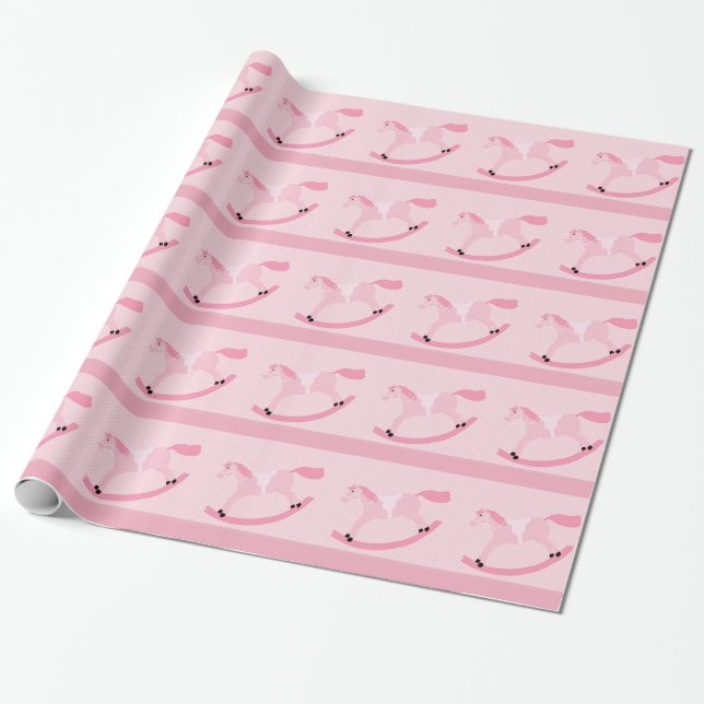 Regalo Papel de embalaje rosado de la fiesta de (Desenrollado)