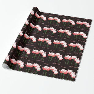 Regalo Papel de embalaje rosado de la NIÑA de los