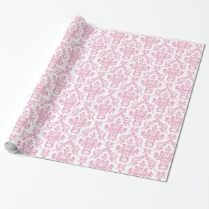 Regalo Papel de embalaje rosado del damasco