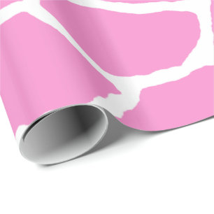 Regalo Papel de embalaje rosado del modelo de la piel de