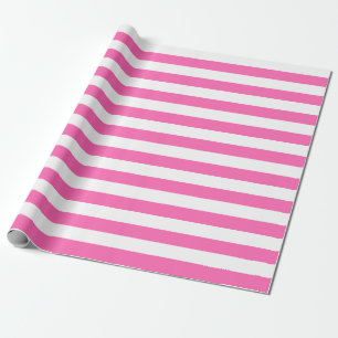 Regalo Papel de embalaje rosado y blanco grande de las