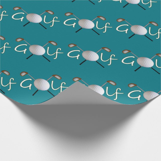 Regalo Papel de embalaje tejado del golf (Esquina)
