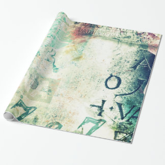 Regalo papel de embalaje urbano de la pintada