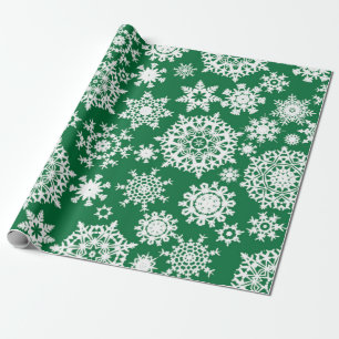 Regalo Papel de embalaje verde del modelo del copo de