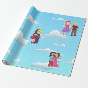 Regalo Papel de encolado azul de los Ángeles