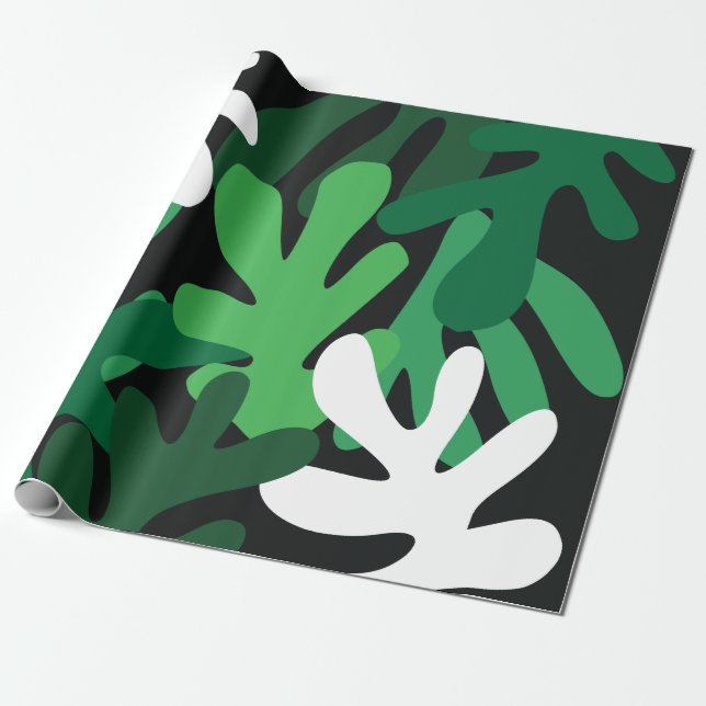 Regalo Papel de encolado de matismos florales (Desenrollado)