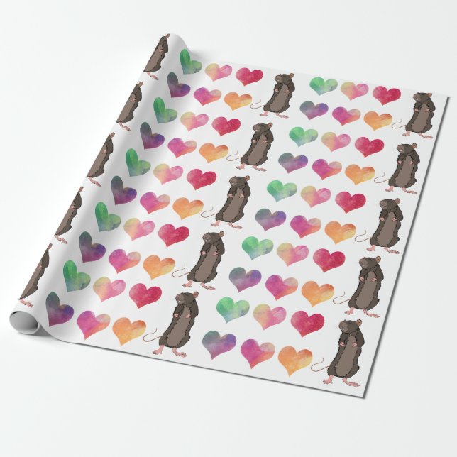 Regalo Papel de encolado Rat Lover (Desenrollado)