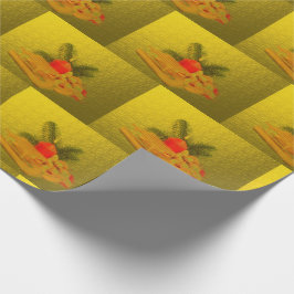 Regalo Papel de encolado único, brillante, colorido, fest