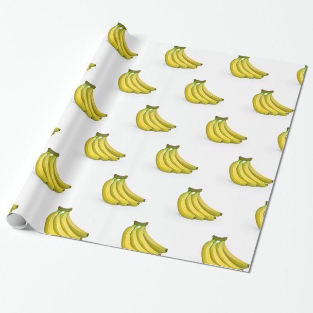 REGALO PAPEL DE ENFRENTAMIENTO FUNNY DE BANANAS (Desenrollado)