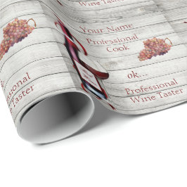 Regalo Papel de envasado 6' Prof. Wine Taster PERSONALIZA
