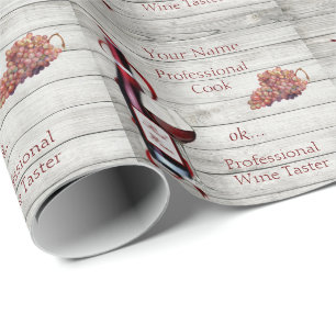 Regalo Papel de envasado 6' Prof. Wine Taster PERSONALIZA