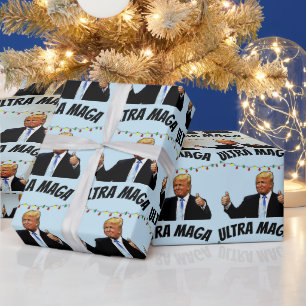 REGALO PAPEL DE ENVÍO DE NAVIDADES DE TRUMP ULTRA MAGA