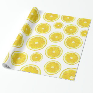 Regalo Papel de envoltorio para regalos amarillo fresco