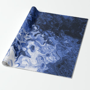 Regalo Papel de envoltorio para regalos azul del extracto