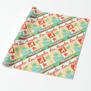 Regalo papel de envoltorio para regalos de los iconos de