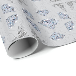 Regalo Papel de envoltorio para regalos del diamante,