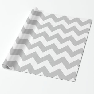 Regalo Papel de envoltorio para regalos gris y blanco de