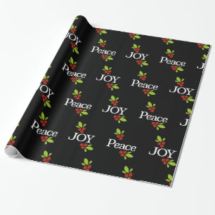 Regalo Papel de envoltorio para regalos negro moderno del