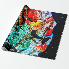 Regalo Papel de envoltura abstracto azul oscuro,fiesta ab