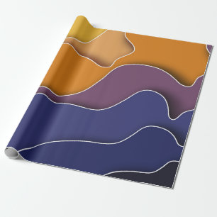 Regalo papel de envoltura abstracto de otoño