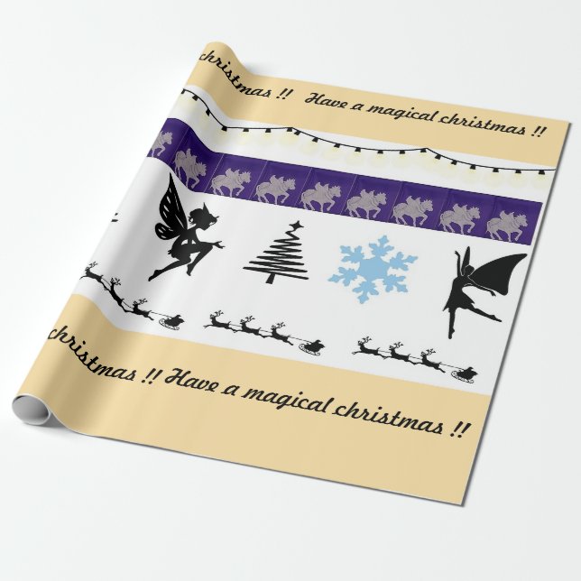 Regalo Papel de envoltura caprichoso (Desenrollado)