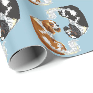 Regalo papel de envoltura cavalier king charles spaniel