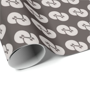 Regalo papel de envoltura clásico gris oscuro para todas
