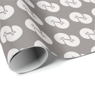 Regalo Papel de envoltura clásico plateado para todas las
