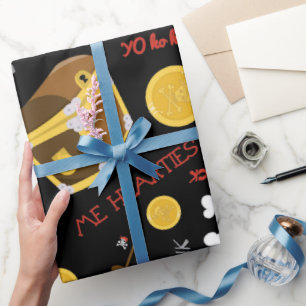 Regalo Papel de envoltura con motivos de fiesta pirata te