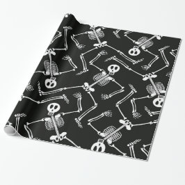 Regalo Papel de envoltura con patrón de esqueleto de Hall