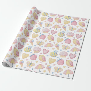 Regalo Papel de envoltura con tema para bebés