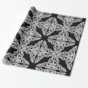 Regalo papel de envoltura cruzada celta