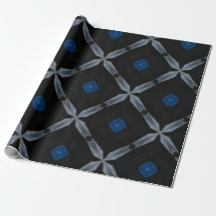 papel de envoltura cruzada de cruz azul