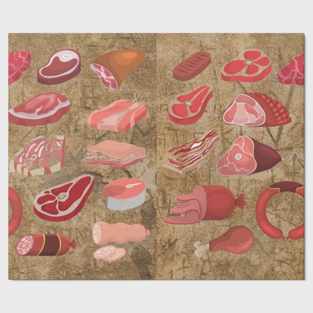 Regalo papel de envoltura de amante de salchicha (Costura)